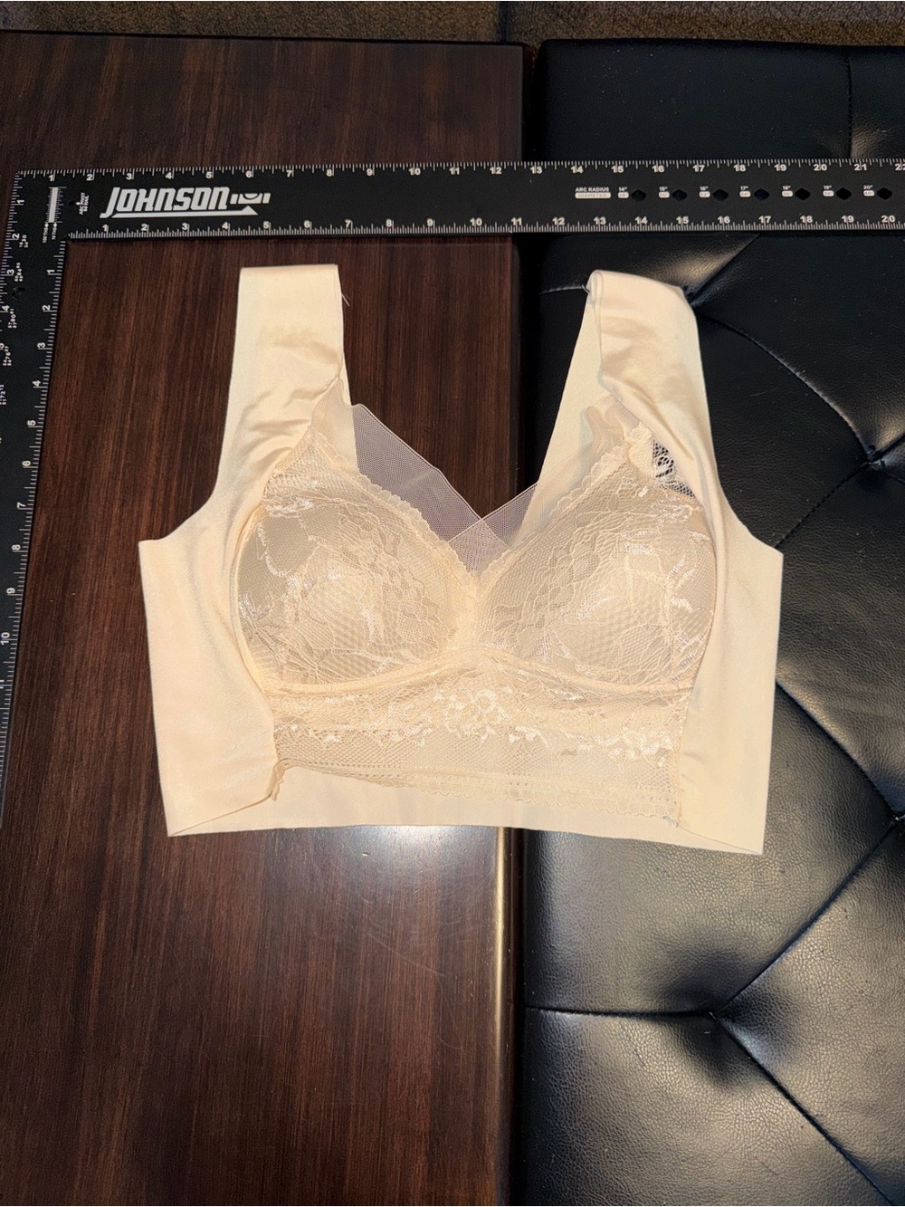 Nude Lace Comfort Bralette - Unbranded
